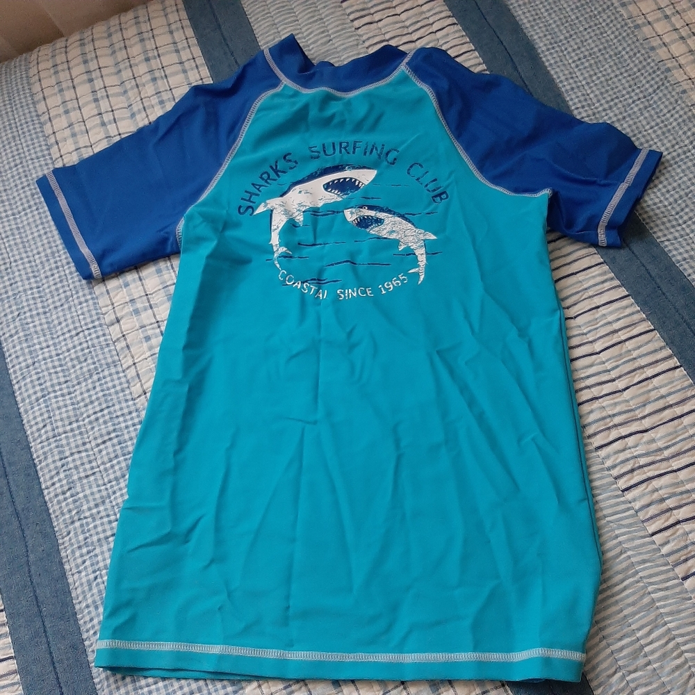 Boys rashguard swim shirt, size xl 16